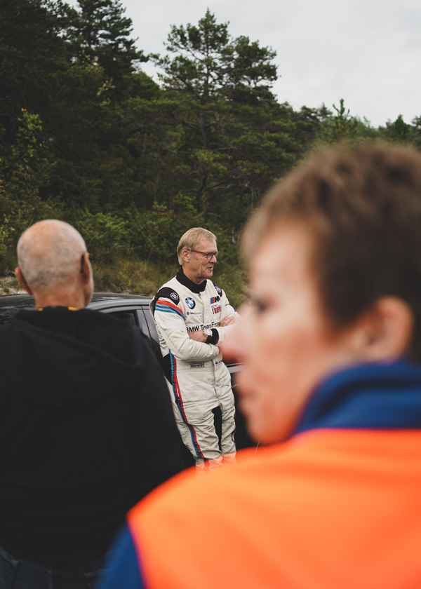 Ari Vatanen lors d'une spéciale de rallye sur le Tour Auto