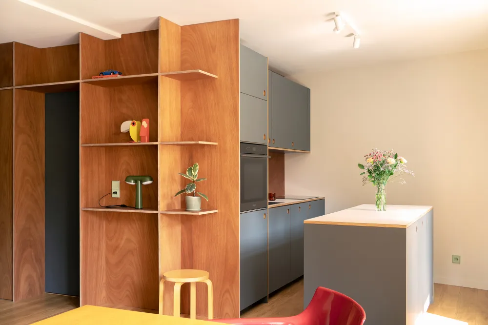 Vue globale de l'appartement moderniste en location pour des shooting à Lyon